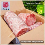 Beef Cuberoll Scotch-Fillet RIBEYE MELTIQUE meltik (wagyu alike) SAKA frozen SLICED TERIYAKI 2mm (price/pack 500g)